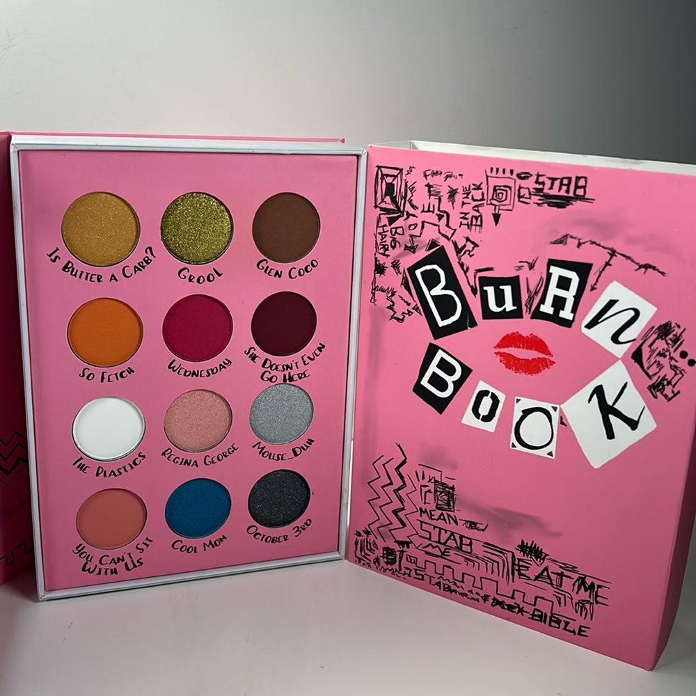 New Mean Girls Burn Book Eyeshadow Palette by Storybook Cosmetics